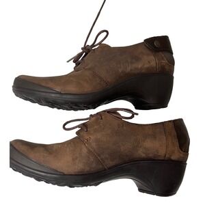 Merrell‎ Oxfords Shoes Women Veranda Lace Butter Rum Brown Air Comfort 7.5